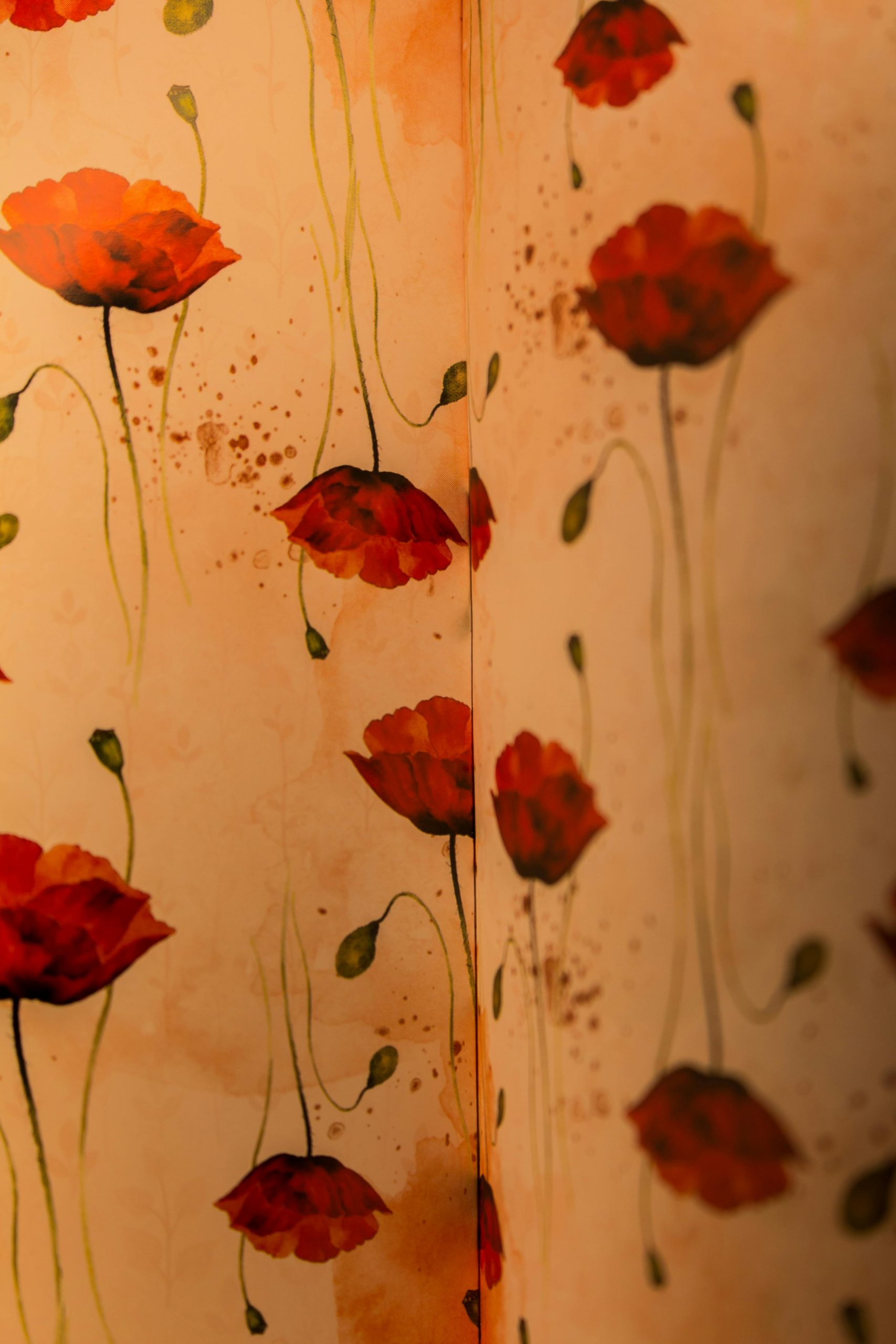 Préparation du tatouage coquelicot